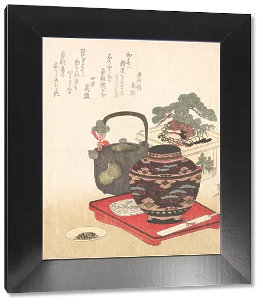 New Year Decorations and Tablewares, 19th century. 19th century. Creator: Shinsai