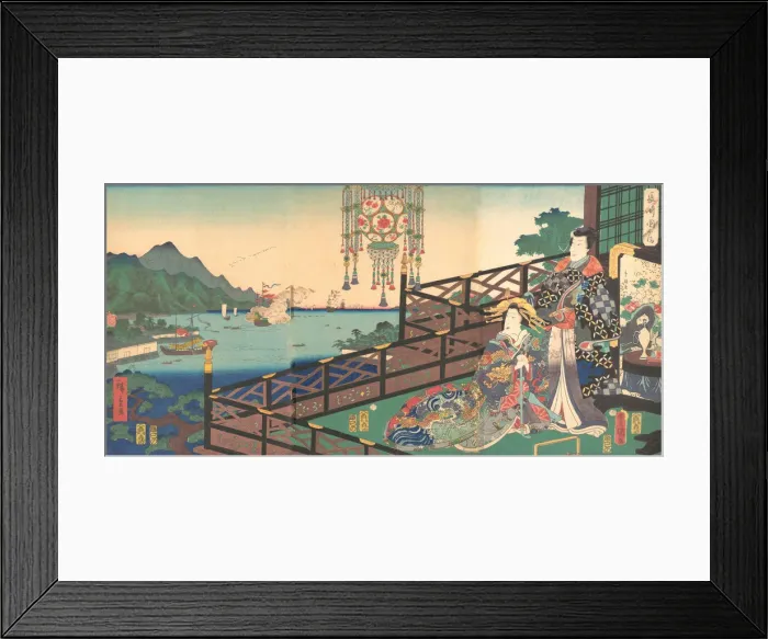 Framed Print : Mitsuuji in the Maruyama Pleasure District of Nagasaki (Nagasaki dejima), 3rd m Framed Print : Mitsuuji in the Maruyama Pleasure District of Nagasaki (Nagasaki dejima), 3rd m