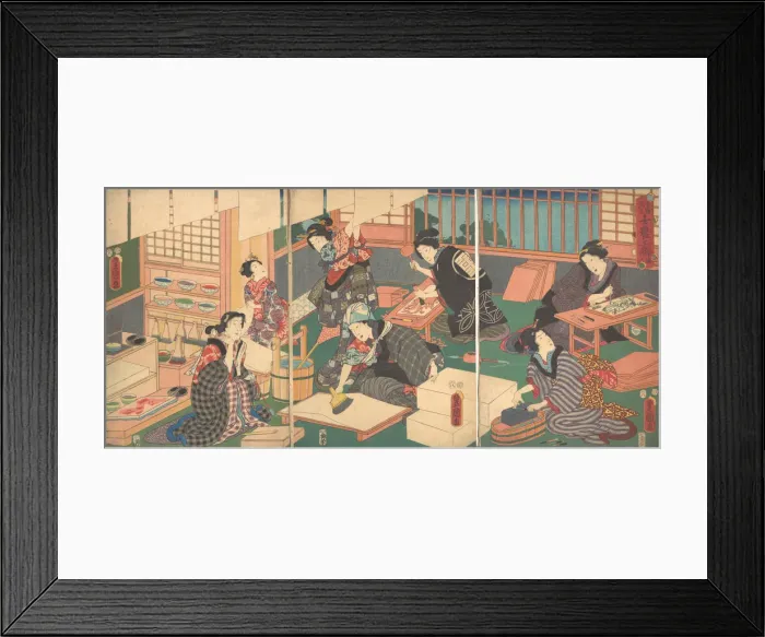 Framed Print : Artisans, from the series An Up-to-Date Parody of the Four Classes Framed Print : Artisans, from the series An Up-to-Date Parody of the Four Classes