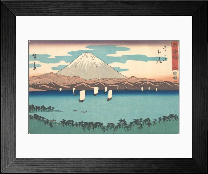 Framed Print : Ejiri, Number 19, from the series Fifty-Three Stations of the Tokaido Road (Tokaido goj... 1847-52. Creator: Ando Hiroshige) Framed Print : Ejiri, Number 19, from the series Fifty-Three Stations of the Tokaido Road (Tokaido goj... 1847-52. Creator: Ando Hiroshige)
