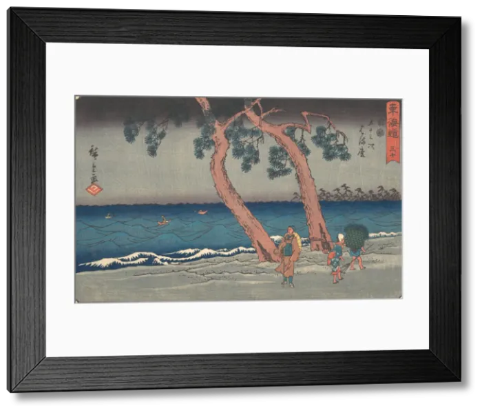 Framed Print : Hamamatsu, ca. 1840. ca. 1840. Creator: Ando Hiroshige Framed Print : Hamamatsu, ca. 1840. ca. 1840. Creator: Ando Hiroshige