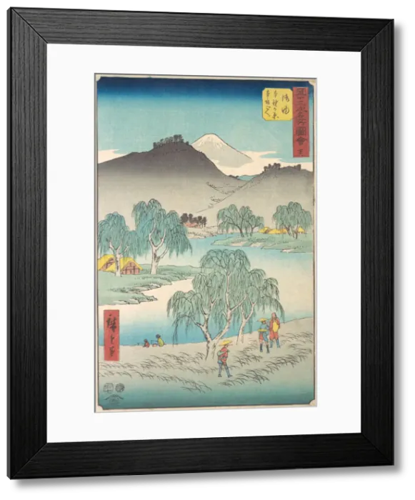 Framed Print : Goyu, 1855. 1855. Creator: Ando Hiroshige Framed Print : Goyu, 1855. 1855. Creator: Ando Hiroshige