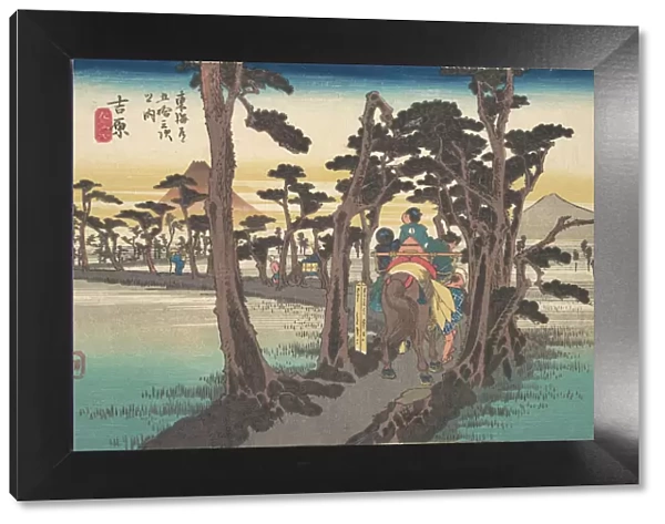 Yoshiwara, Hidari Fuji, ca. 1834. ca. 1834. Creator: Ando Hiroshige