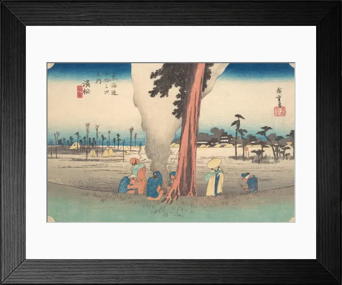 Framed Print : Hamamatsu, Toko no Zu, ca. 1834. ca. 1834. Creator: Ando Hiroshige Framed Print : Hamamatsu, Toko no Zu, ca. 1834. ca. 1834. Creator: Ando Hiroshige