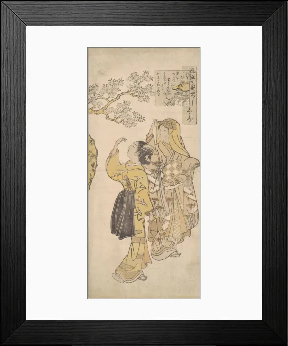 Framed Print : Shimizu Temple, ca. 1765. ca. 1765. Creator: Suzuki Harunobu Framed Print : Shimizu Temple, ca. 1765. ca. 1765. Creator: Suzuki Harunobu