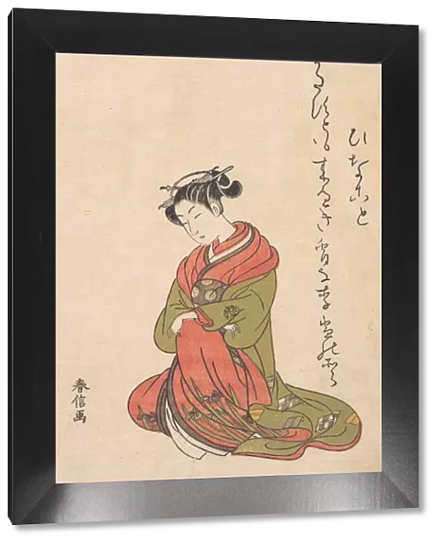 The Courtesan Itsuhata with Her Pipe, ca. 1765. ca. 1765. Creator: Suzuki Harunobu