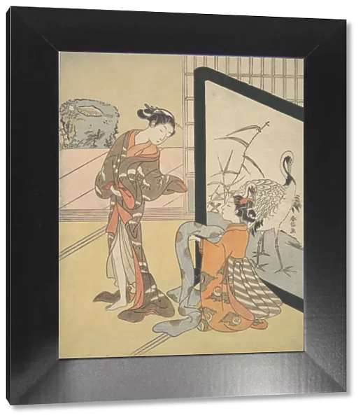 Courtesan and Shinzo, 1725-1770. 1725-1770. Creator: Suzuki Harunobu
