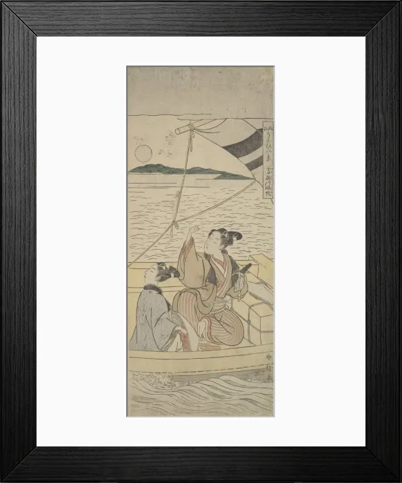 Framed Print : Takasago Harbor, ca. 1760. ca. 1760. Creator: Suzuki Harunobu Framed Print : Takasago Harbor, ca. 1760. ca. 1760. Creator: Suzuki Harunobu