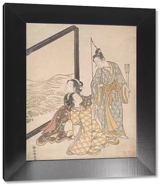 Parody of Minamoto no Tametomo, 1765. 1765. Creator: Suzuki Harunobu