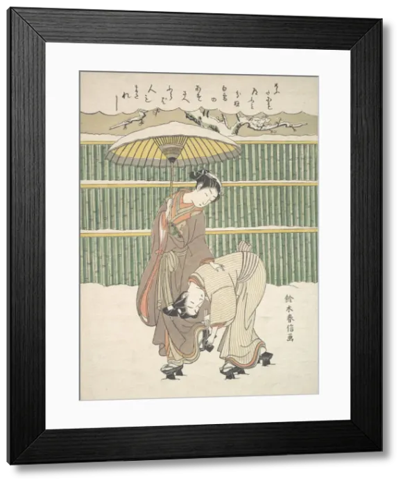 Framed Print : Untitled, ca. 1768. ca. 1768. Creator: Suzuki Harunobu Framed Print : Untitled, ca. 1768. ca. 1768. Creator: Suzuki Harunobu