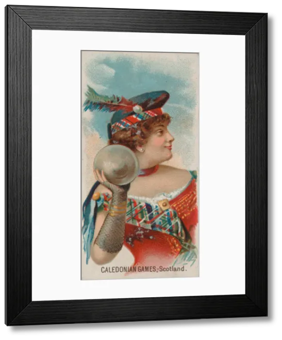 Framed Print : Caledonian Games, Scotland, from the Holidays series (N80) for Duke brand cigarettes Framed Print : Caledonian Games, Scotland, from the Holidays series (N80) for Duke brand cigarettes