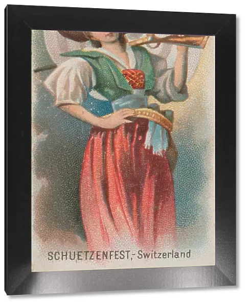 Schuetzenfest, Switzerland, from the Holidays series (N80) for Duke brand cigarettes