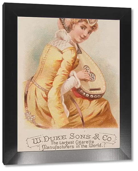 Lute, from the Musical Instruments series (N82) for Duke brand cigarettes, 1888. 1888