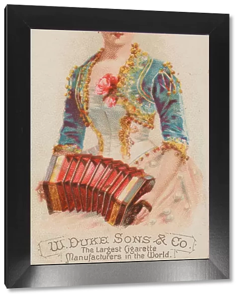 Concertina, from the Musical Instruments series (N82) for Duke brand cigarettes, 1888