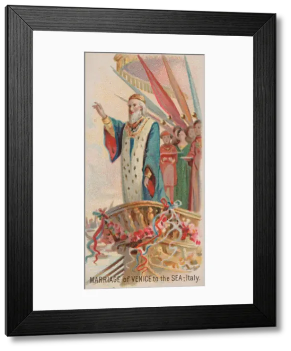 Framed Print : Marriage of Venice to the Sea, Italy, from the Holidays series (N80 Framed Print : Marriage of Venice to the Sea, Italy, from the Holidays series (N80