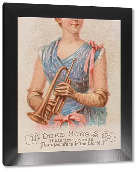 Cornet, from the Musical Instruments series (N82) for Duke brand cigarettes, 1888. 1888