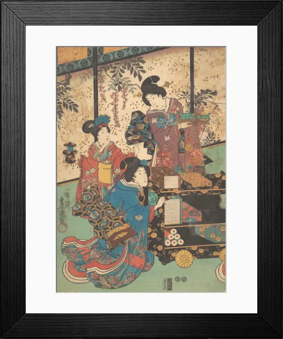 Framed Print : Print. Creator: Utagawa Kunisada Framed Print : Print. Creator: Utagawa Kunisada