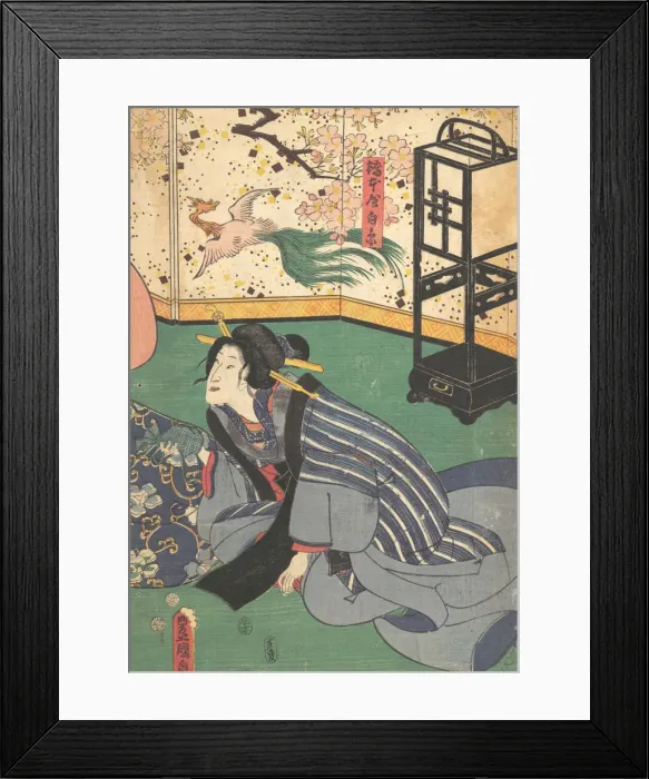 Framed Print : Print, 19th century. 19th century. Creator: Utagawa Kunisada Framed Print : Print, 19th century. 19th century. Creator: Utagawa Kunisada