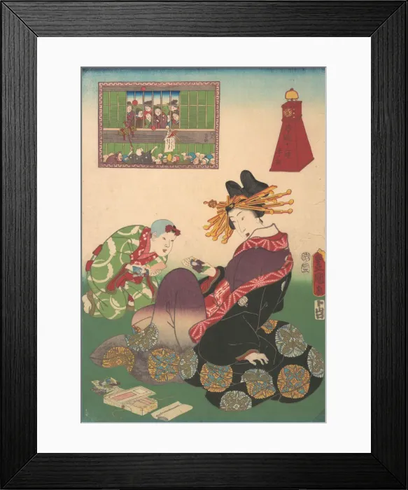 Framed Print : Twelve Hours of Spring Pleasures: Hour of the Goat, 19th century. 19th century Framed Print : Twelve Hours of Spring Pleasures: Hour of the Goat, 19th century. 19th century