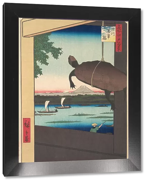 Mannen Bridge, Fukagawa, 1858. 1858. Creator: Ando Hiroshige