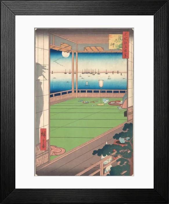 Framed Print : Moon Viewing Point, 1857. 1857. Creator: Ando Hiroshige Framed Print : Moon Viewing Point, 1857. 1857. Creator: Ando Hiroshige