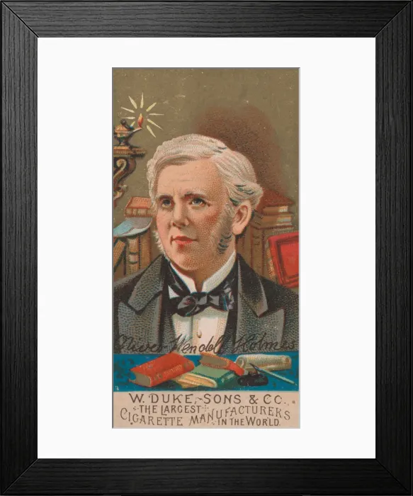 Framed Print : Oliver Wendell Holmes, from the series Great Americans (N76) for Duke brand cigarettes Framed Print : Oliver Wendell Holmes, from the series Great Americans (N76) for Duke brand cigarettes