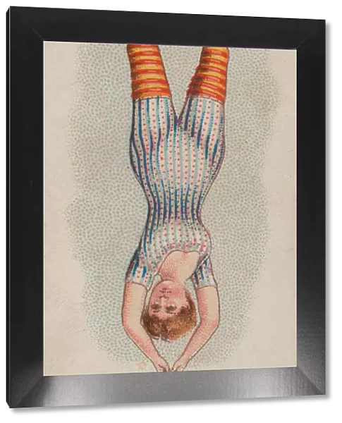 The Foot Hang, from the Gymnastic Exercises series (N77) for Duke brand cigarettes, 1887