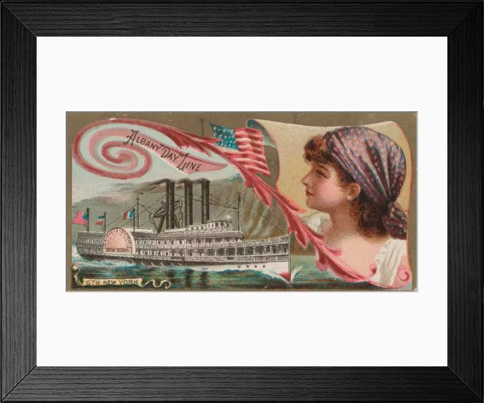 Framed Print : Steamship New York, Albany Day'Line, from the Ocean Framed Print : Steamship New York, Albany Day'Line, from the Ocean