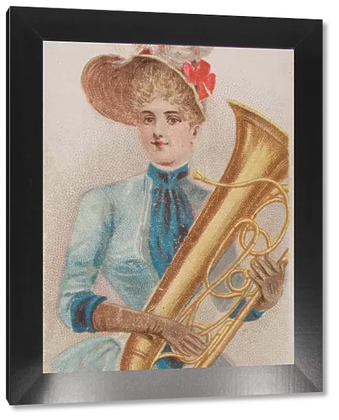 Tuba, from the Musical Instruments series (N82) for Duke brand cigarettes, 1888. 1888