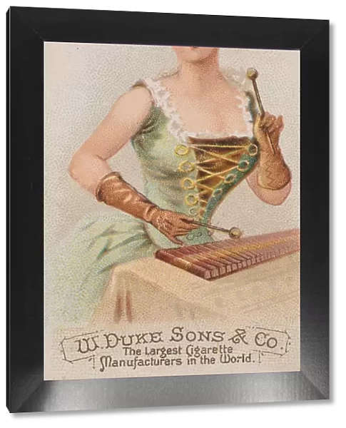 Xylophone, from the Musical Instruments series (N82) for Duke brand cigarettes, 1888