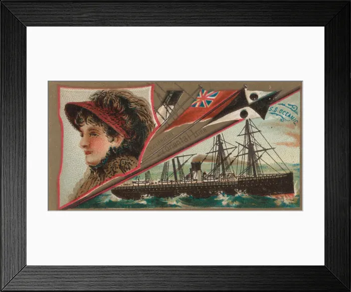 Framed Print : Steamship Oceanic, Occidental and Oriental Line, from the Ocean Framed Print : Steamship Oceanic, Occidental and Oriental Line, from the Ocean