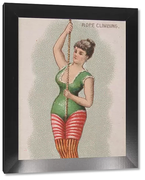 Rope Climbing, from the Gymnastic Exercises series (N77) for Duke brand cigarettes, 1887