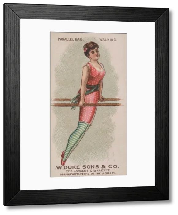 Framed Print : Parallel Bar, Walking, from the Gymnastic Exercises series (N77 Framed Print : Parallel Bar, Walking, from the Gymnastic Exercises series (N77