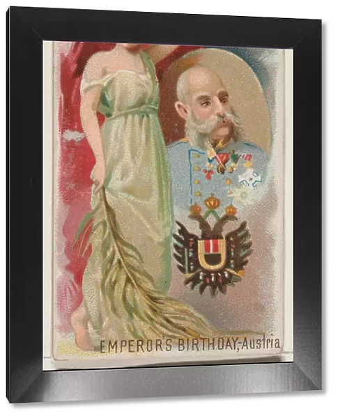 Emperors Birthday, Austria, from the Holidays series (N80) for Duke brand cigarettes