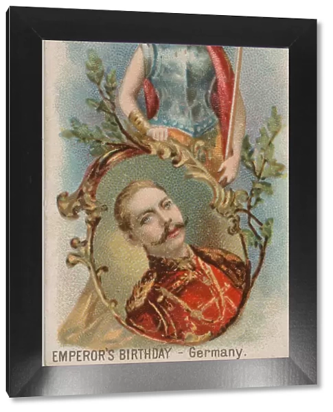 Emperors Birthday, Germany, from the Holidays series (N80) for Duke brand cigarettes
