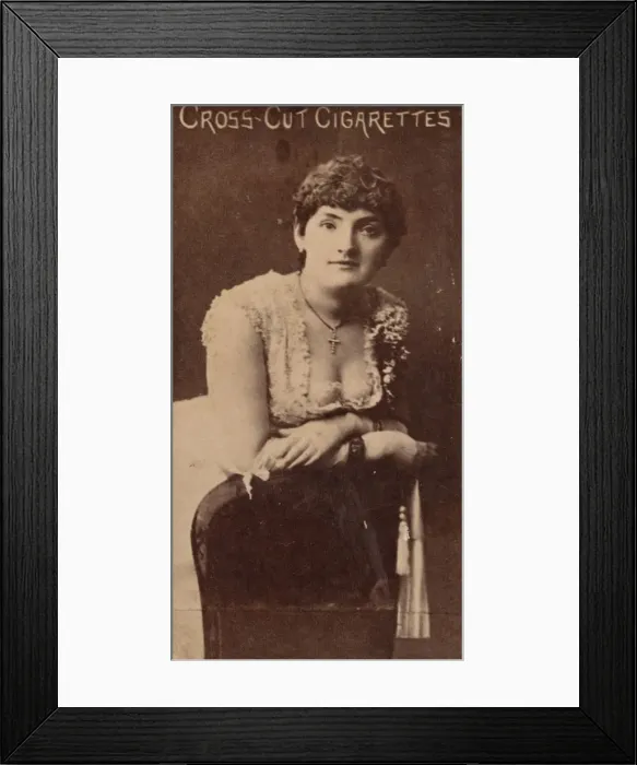 Framed Print : Card Number 98, Miss Woodsworth, from the Actors and Actresses series (N145-2) issued by Framed Print : Card Number 98, Miss Woodsworth, from the Actors and Actresses series (N145-2) issued by