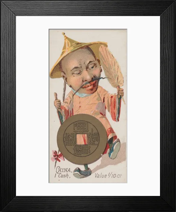 Framed Print : China, 1 Cash, from the series Coins of All Nations (N72 Framed Print : China, 1 Cash, from the series Coins of All Nations (N72