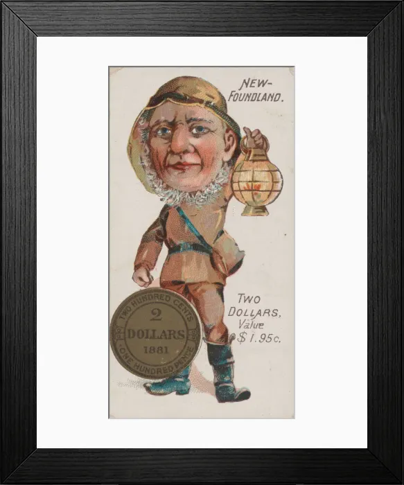 Framed Print : Newfoundland, Two Dollars, from the series Coins of All Nations (N72
