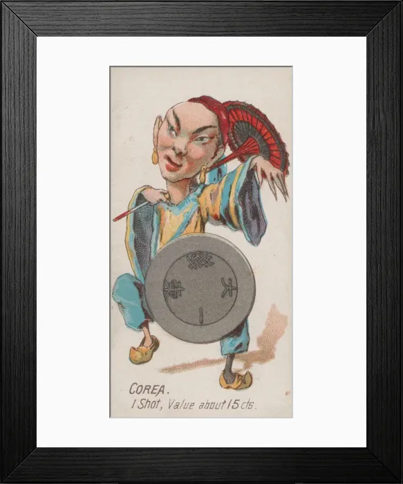 Framed Print : Korea, 1 Shot, from the series Coins of All Nations (N72 Framed Print : Korea, 1 Shot, from the series Coins of All Nations (N72