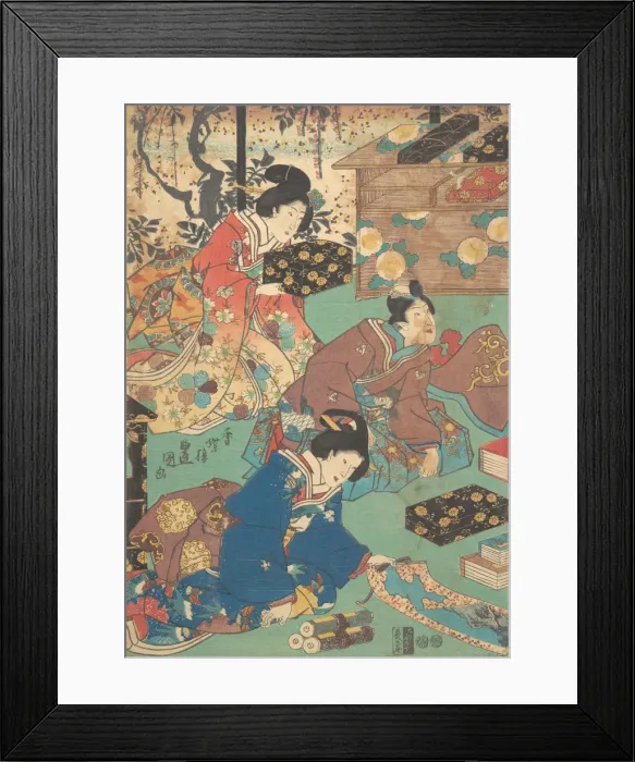 Framed Print : Print. Creator: Utagawa Kunisada Framed Print : Print. Creator: Utagawa Kunisada