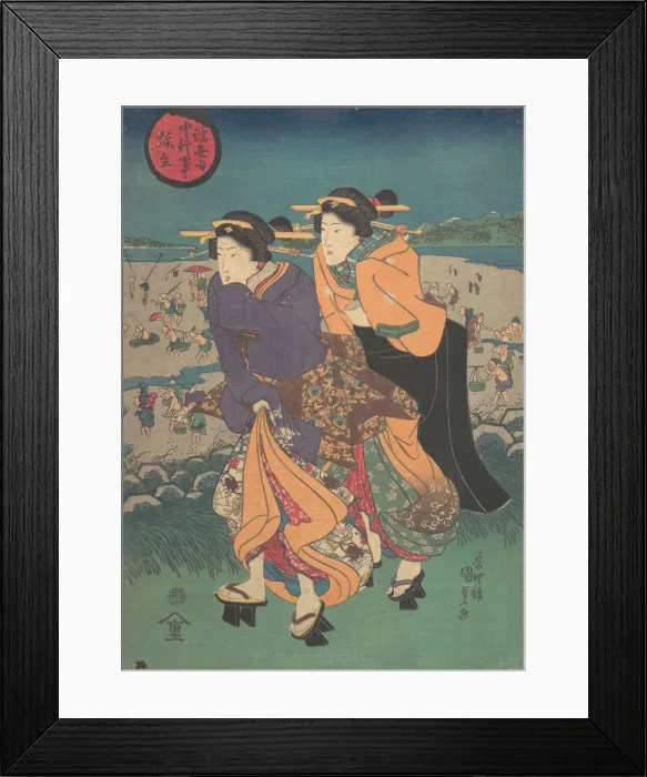 Framed Print : Annual event - the third month (Ukiyo nenju gyoji: Yayoi), mid-19th century Framed Print : Annual event - the third month (Ukiyo nenju gyoji: Yayoi), mid-19th century