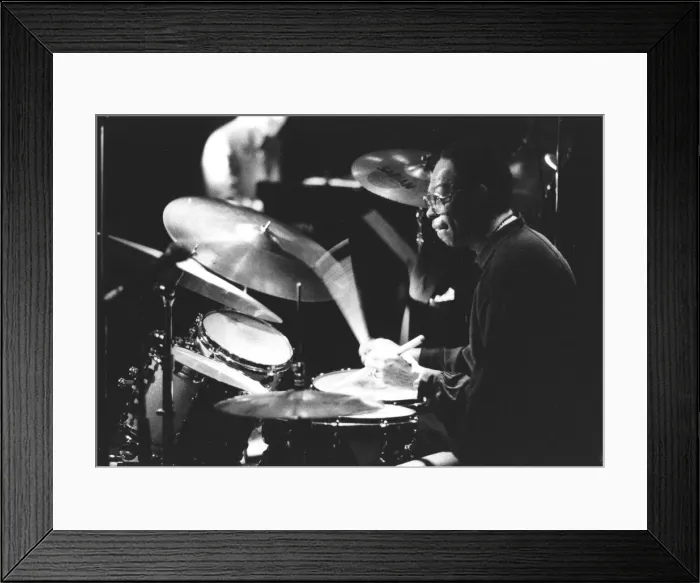 Framed Print : Louis Hayes, c1982. Creator: Brian Foskett Framed Print : Louis Hayes, c1982. Creator: Brian Foskett
