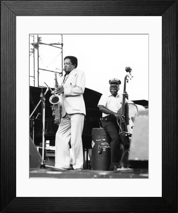 Framed Print : Illinois Jacquet and Gene Ramey, Capital Radio Jazz Festival, Alexandra Palace, London Framed Print : Illinois Jacquet and Gene Ramey, Capital Radio Jazz Festival, Alexandra Palace, London