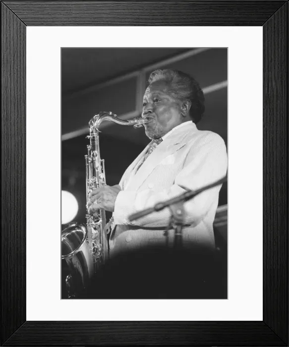 Framed Print : Illinois Jacquet, North Sea Jazz Festival, The Hague, Netherlands, 1993 Framed Print : Illinois Jacquet, North Sea Jazz Festival, The Hague, Netherlands, 1993
