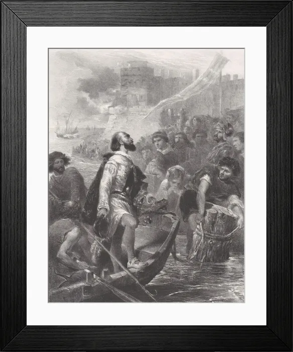 Framed Print : First Part, the Departure, ca. 1830-60. Creator: Celestin Nanteuil Framed Print : First Part, the Departure, ca. 1830-60. Creator: Celestin Nanteuil