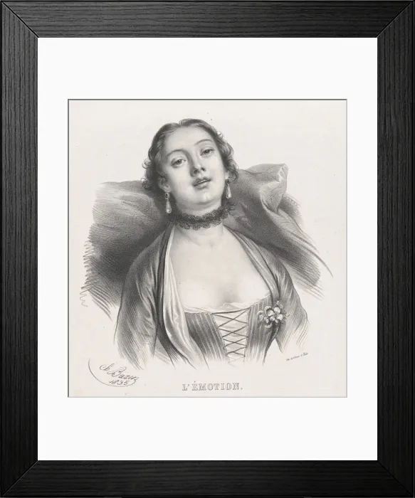 Framed Print : Emotion, 1853. Creator: Villain Framed Print : Emotion, 1853. Creator: Villain