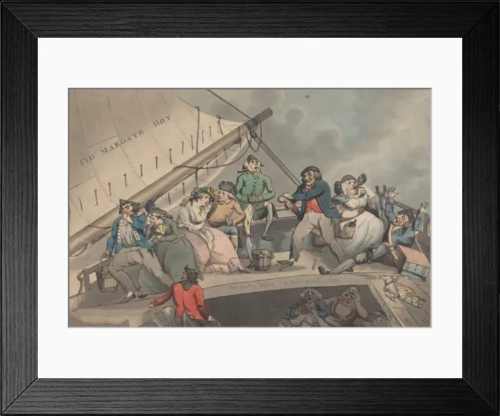 Framed Print : The Margate Hoy, January 12, 1795. Creator: Charles Catton the Younger