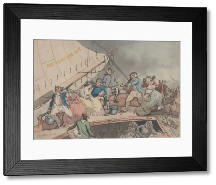 Framed Print : The Margate Hoy, August 19, 1789. Creator: Charles Catton the Younger Framed Print : The Margate Hoy, August 19, 1789. Creator: Charles Catton the Younger