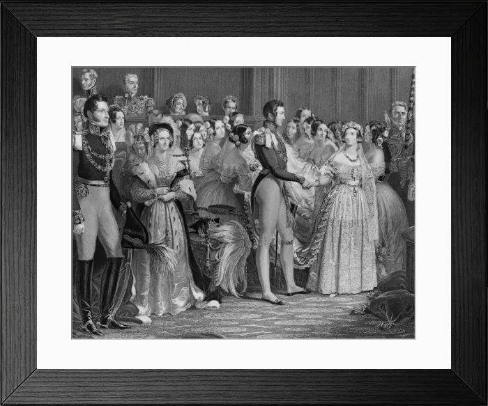 Framed Print : Marriage of Queen Victoria, February 10, 1840, 1844. Creator: Charles Eden Wagstaff Framed Print : Marriage of Queen Victoria, February 10, 1840, 1844. Creator: Charles Eden Wagstaff