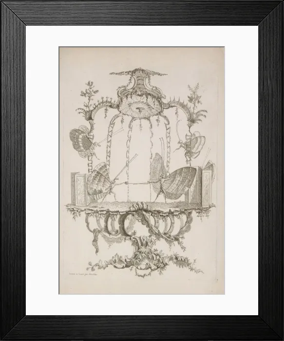 Framed Print : The Duel (Le Duel), from Essai de Papilloneries Humaines par Saint Aubin, ca. 1756-60 Framed Print : The Duel (Le Duel), from Essai de Papilloneries Humaines par Saint Aubin, ca. 1756-60